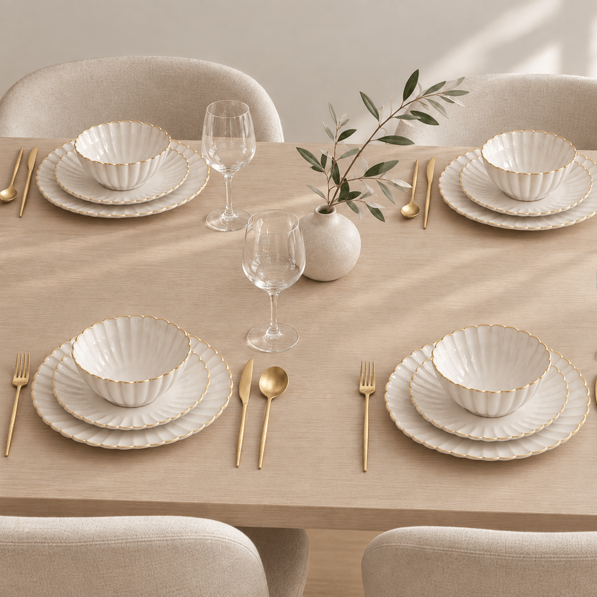 Aiko Dinnerware + Flatware Set Bundle - EDEN + ASH