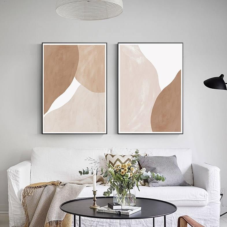 Abstract Caramel Blend Canvas Prints - EDEN + ASH