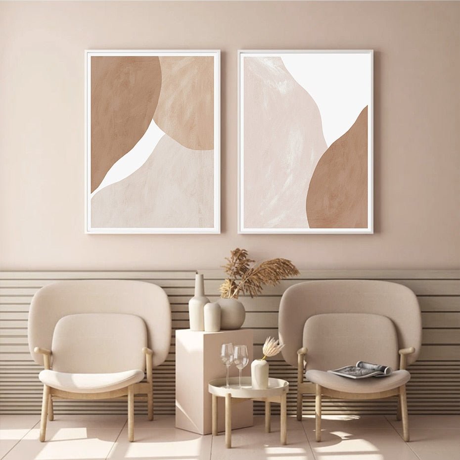 Abstract Caramel Blend Canvas Prints - EDEN + ASH