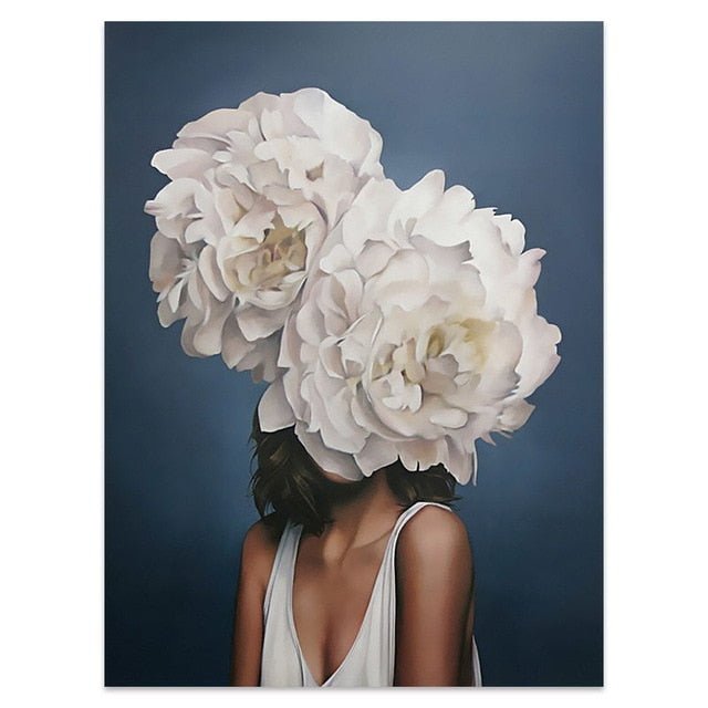 Bouquet Woman Canvas Prints - EDEN + ASH
