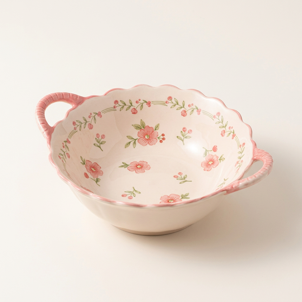 9.5-inch floral bowl