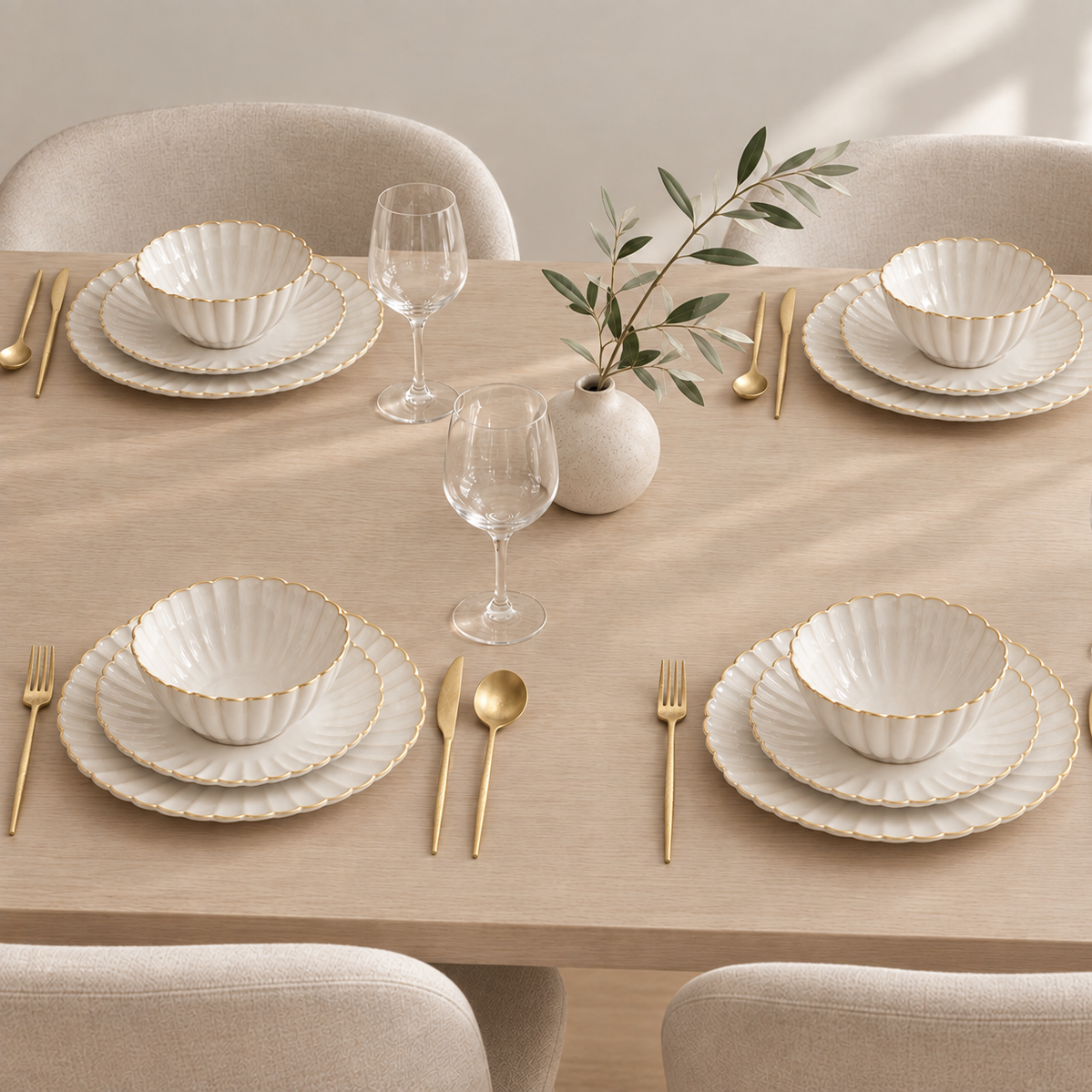Aiko Dinnerware + Flatware Set Bundle