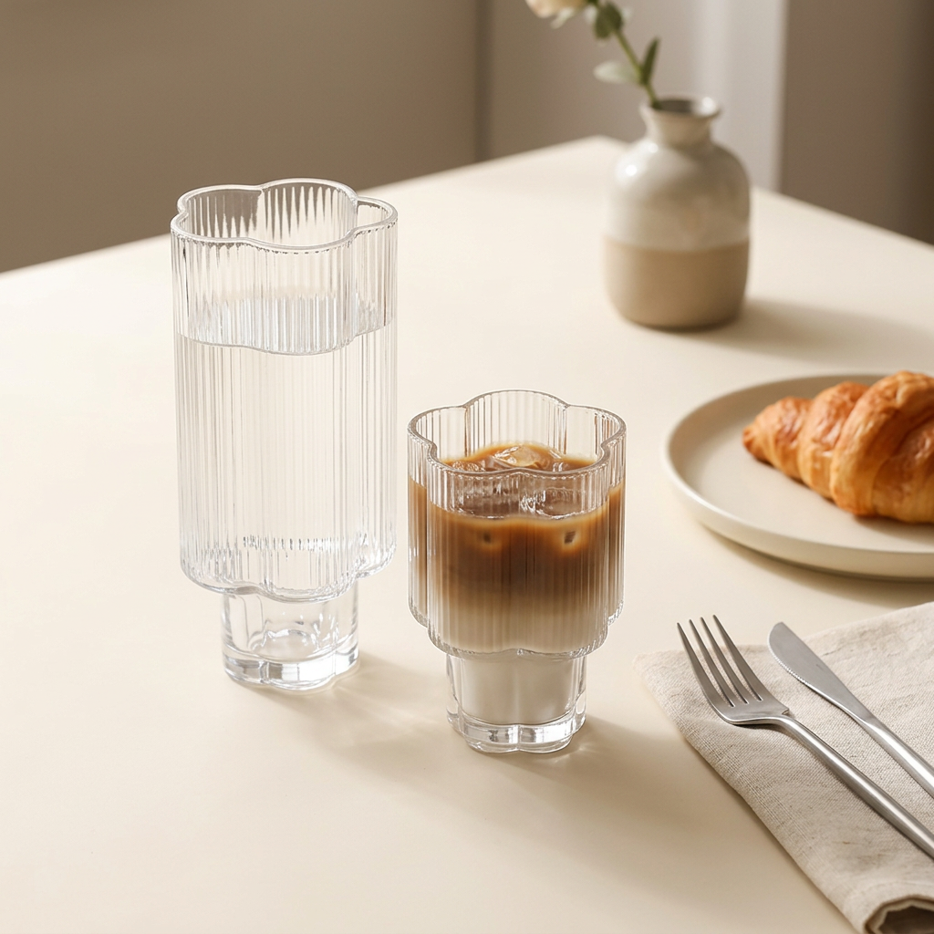Clara cups in a breakfast table setting