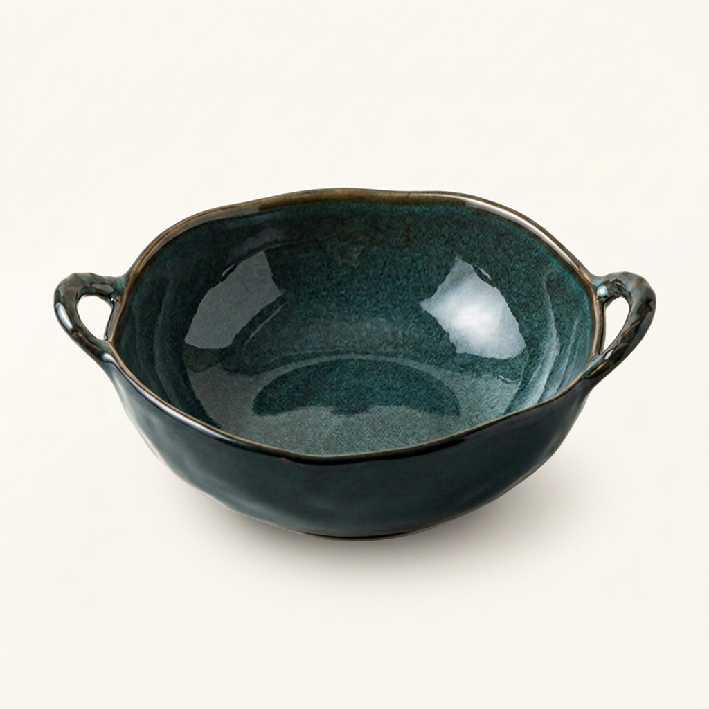 Green bowl with matching scale