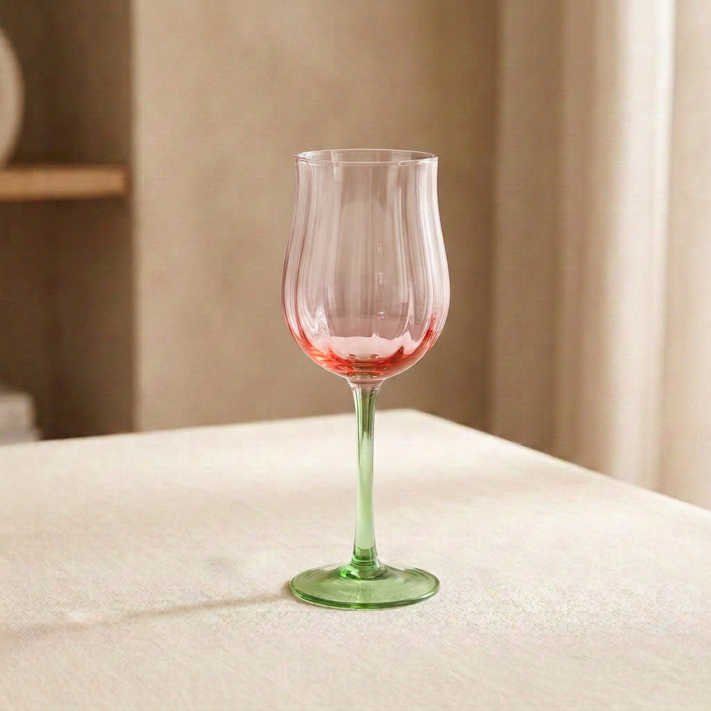 Rose wine glass recolored to the new reference