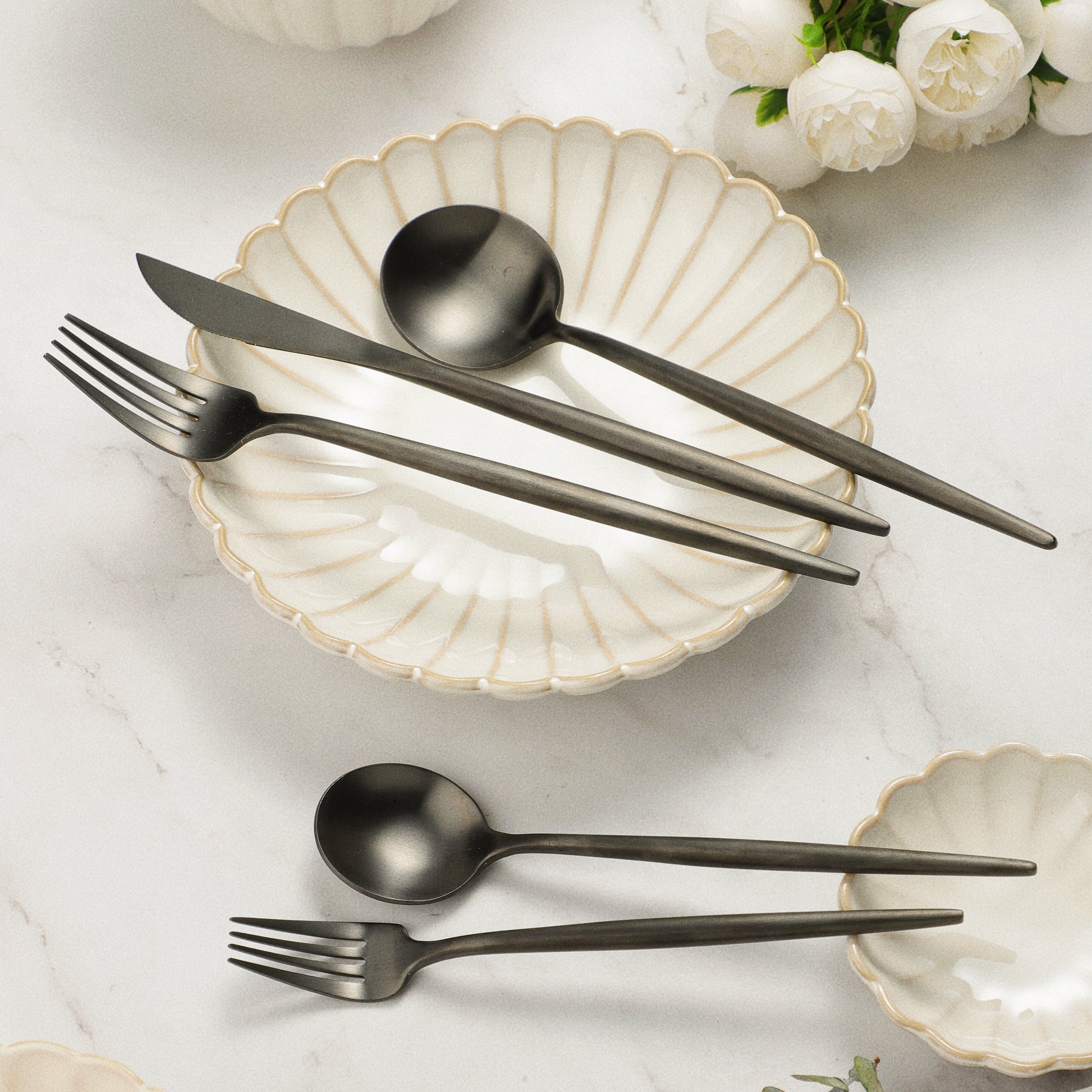 Aiko Dinnerware + Flatware Set Bundle - EDEN + ASH