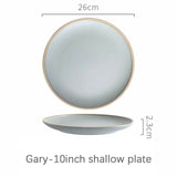 Arloev Dinnerware (Gray) - EDEN + ASH