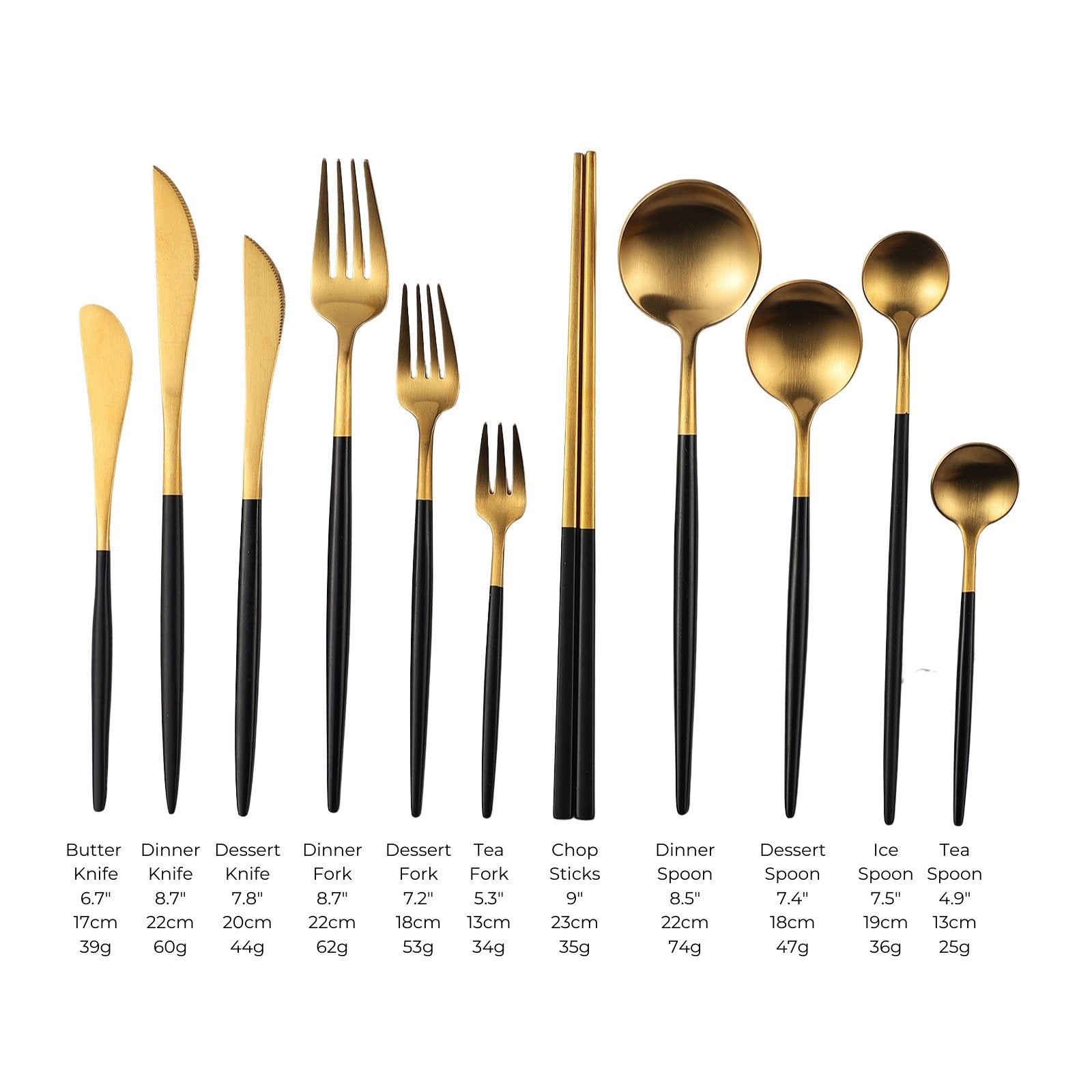 Copenhagen Matte Flatware Pieces - EDEN + ASH