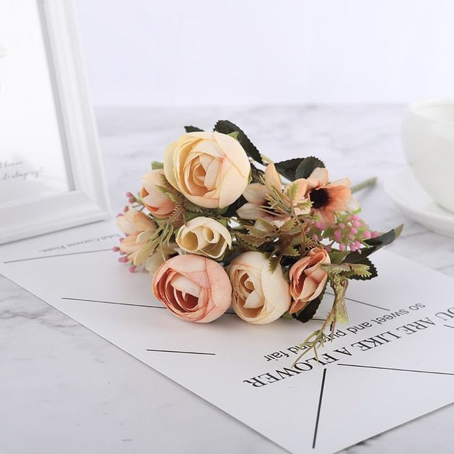 Silk Daisy & Rose Bouquet - EDEN + ASH