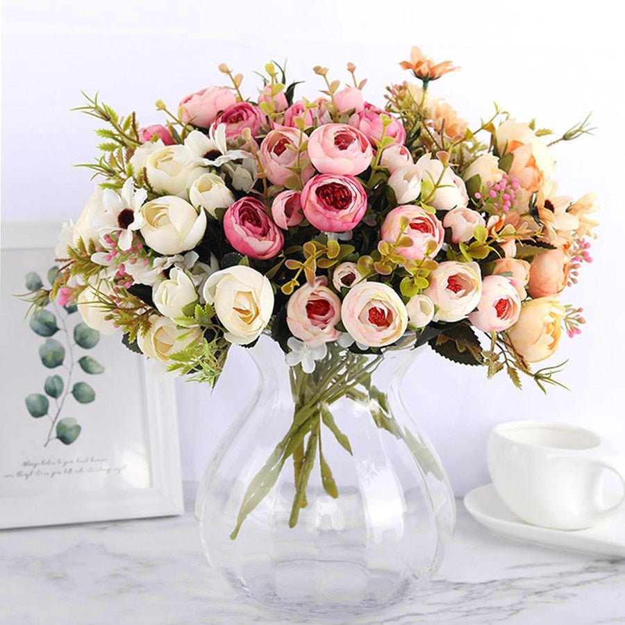 Silk Daisy & Rose Bouquet - EDEN + ASH