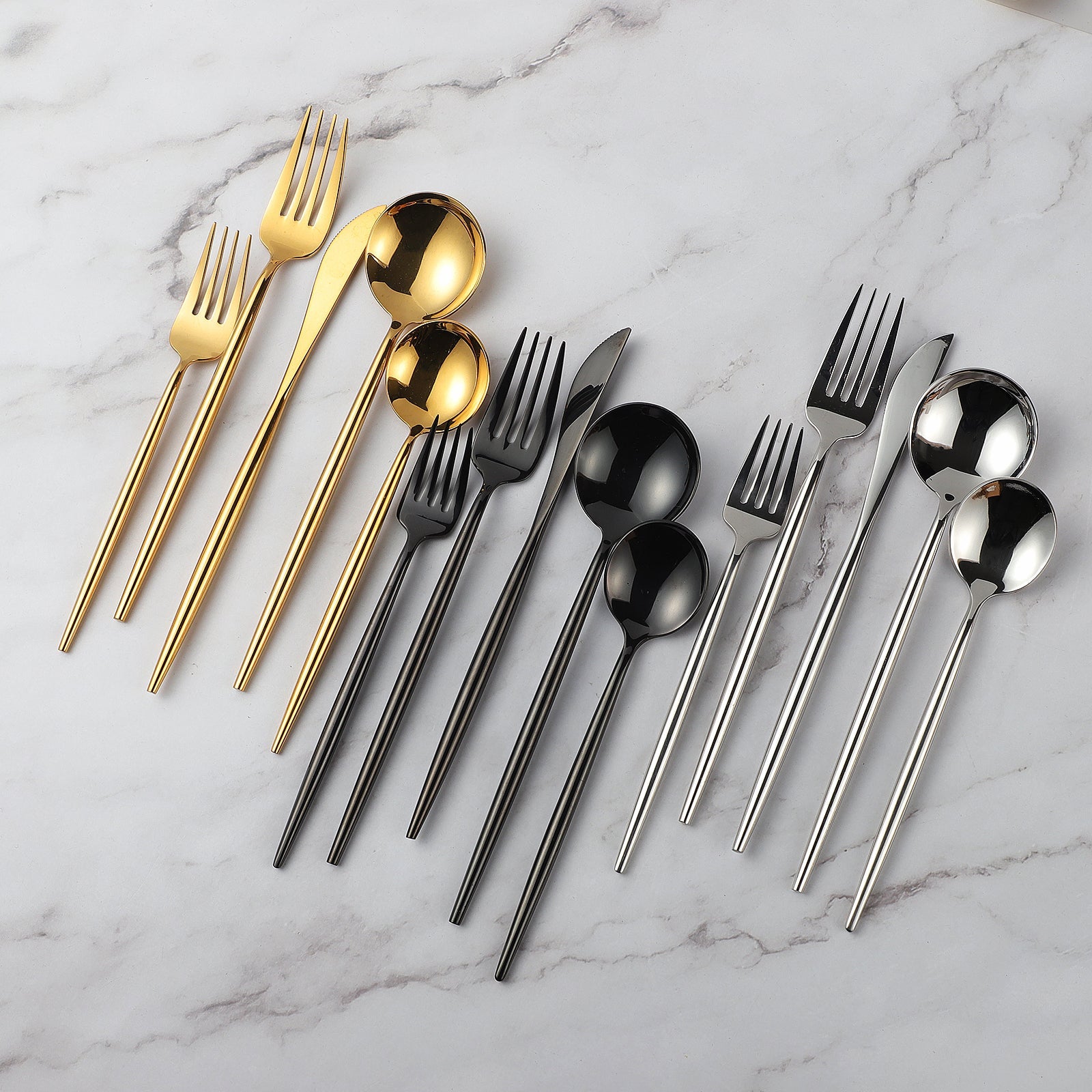 Stockholm Mirror Flatware Set - EDEN + ASH