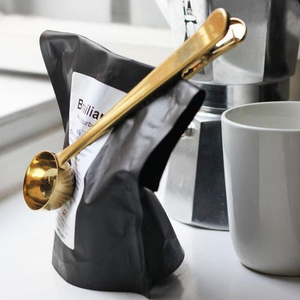 Visby Coffee Spoon & Sealing Clip - EDEN + ASH