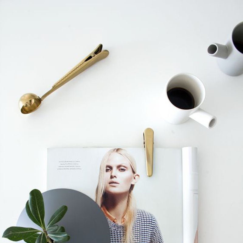 Visby Coffee Spoon & Sealing Clip - EDEN + ASH